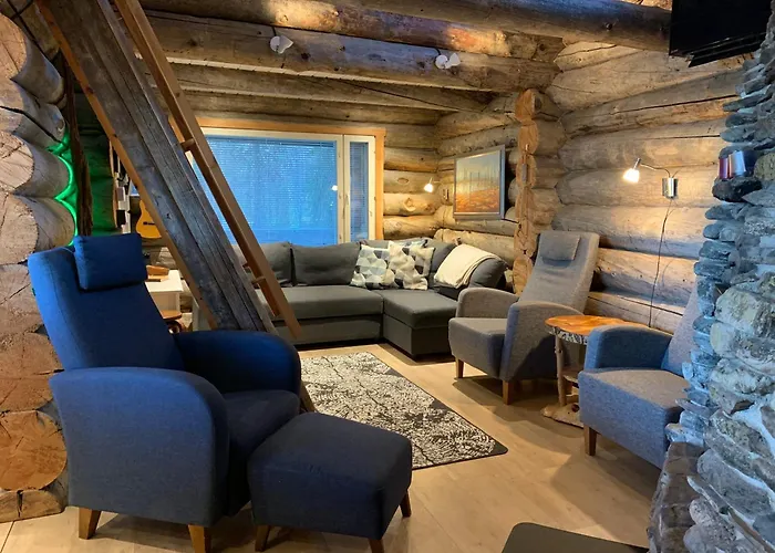 Lägenhet Kaupinpirtti, Ylläs, äkäslompolo, , Lapland - Silver Log With Lake&fell Scenery